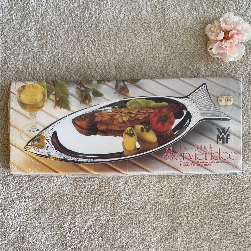 Cromargan Fish-Shaped vintage Serving Platter, NIB